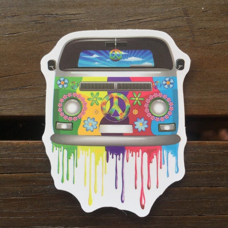 VW Bus Psicodélico (STICKER)