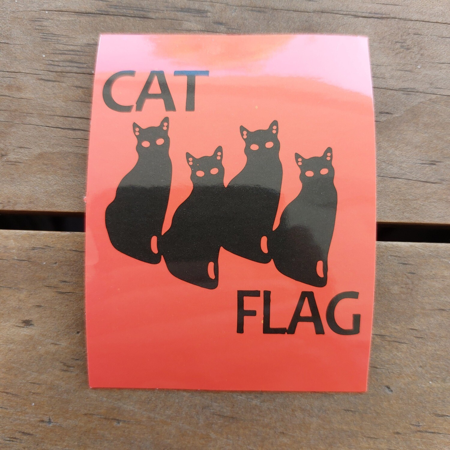 Black Flag - Cat Flag (STICKER)
