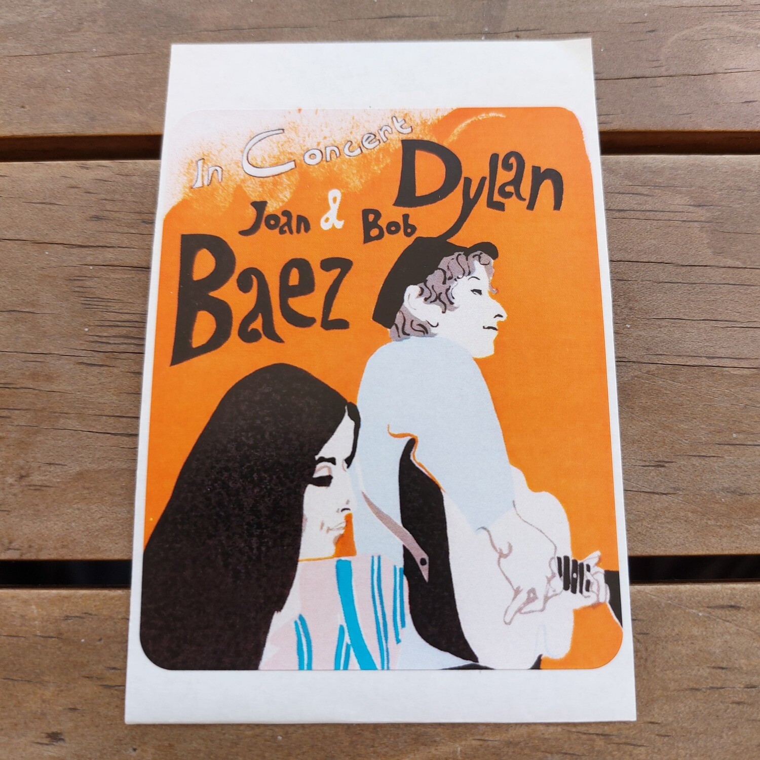 Bob Dylan/Joan Baez - Poster (STICKER)