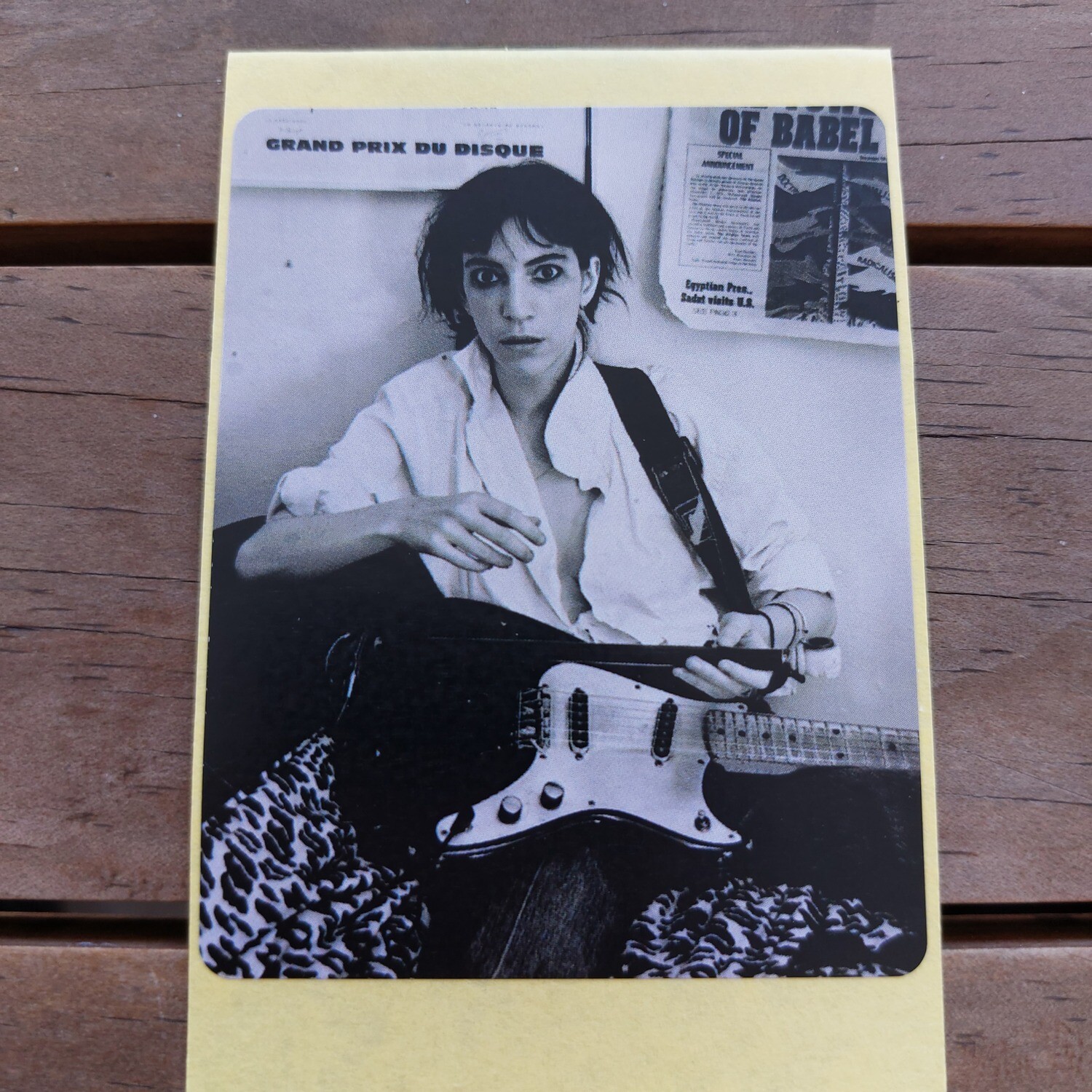 Patti Smith - Guitar (STICKER)