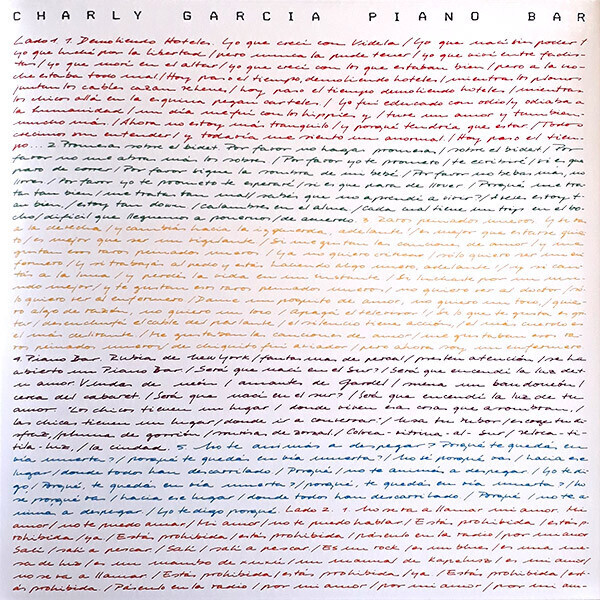 Charly Garcia - Piano Bar (1984)