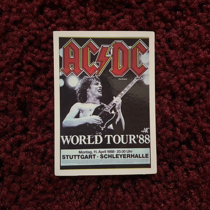 AC/DC - World Tour '88 (STICKER)