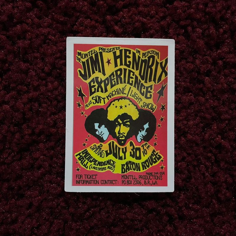 Jimi Hendrix - Independence Hall (STICKER)