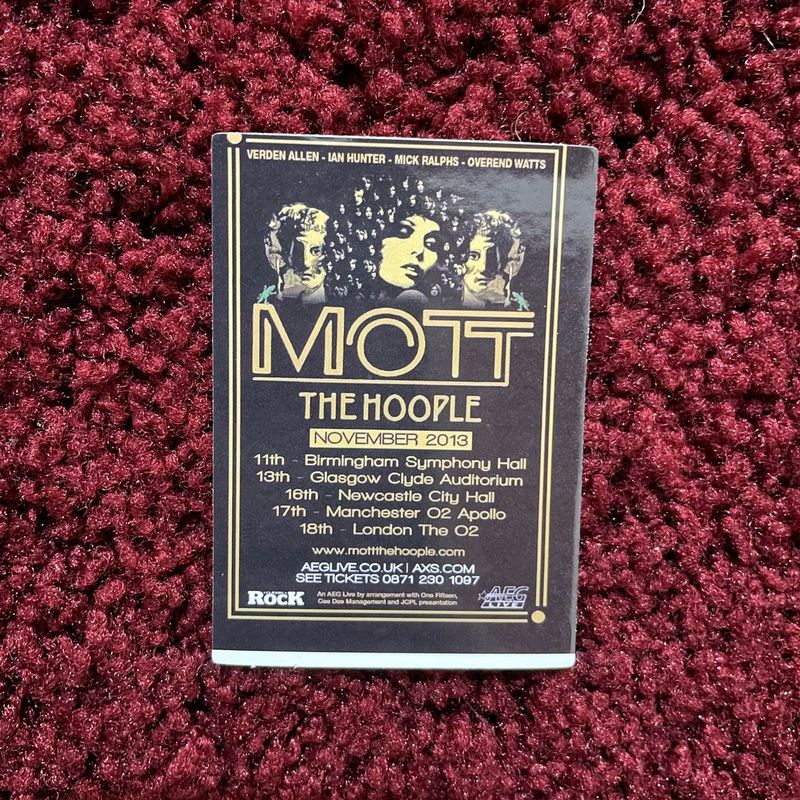 Mott The Hoople - Tour 2013 (STICKER)