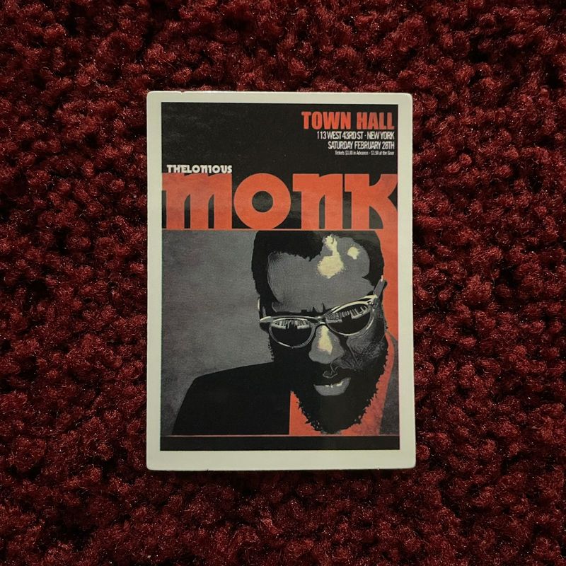 Theleonious Monk - Town Hall (STICKER)