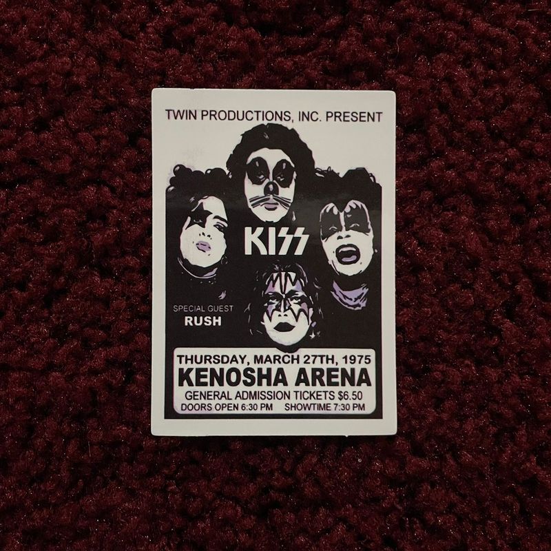 Kiss - Kenosha Arena (STICKER)