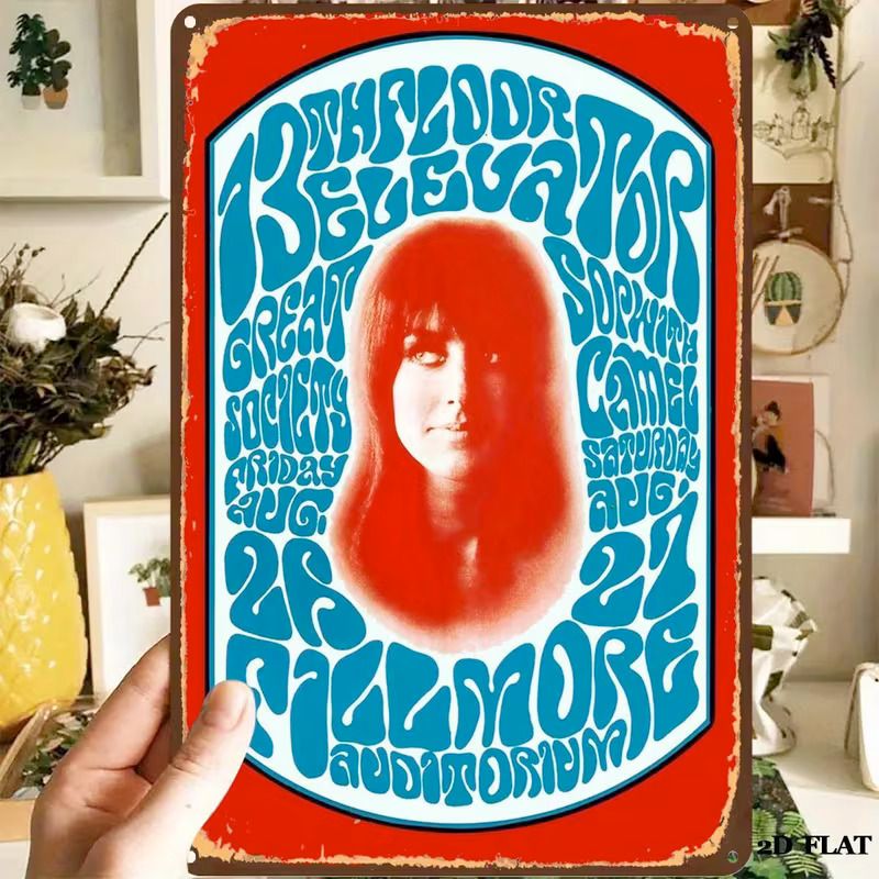 Placa Metálica - Grace Slick