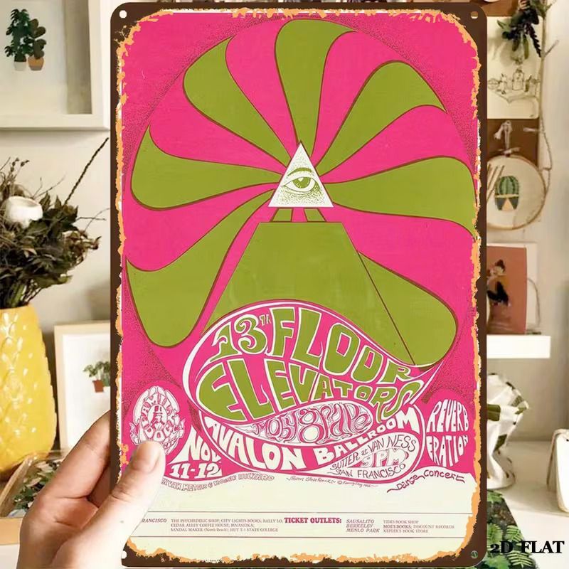 Placa Metálica - 13th Floor Elevators