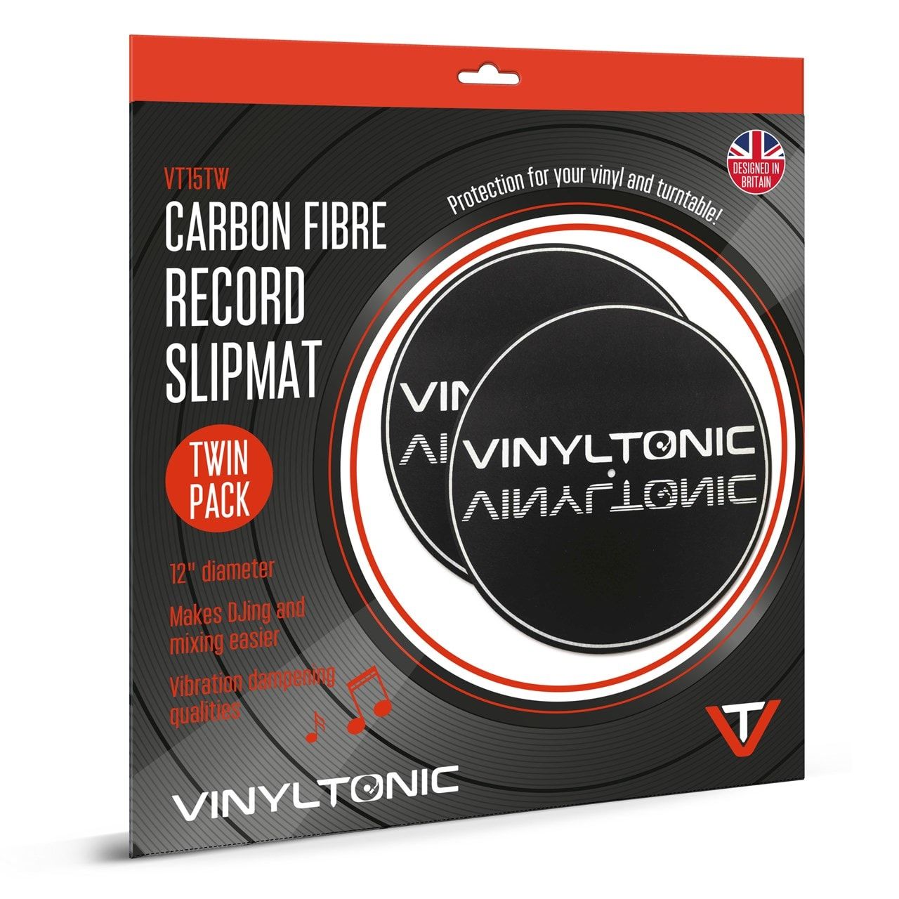 Vinyl Tonic - Carbon Fibre Slipmat (Twin Pack)