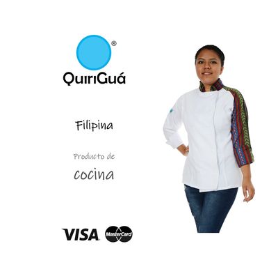 FILIPINA DE COCINA CON COMBINACIÓN DE DETALLES TIPICOS