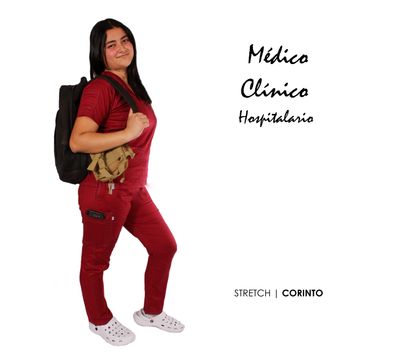 UNIFORME MÉDICO STRETCH CORINTO