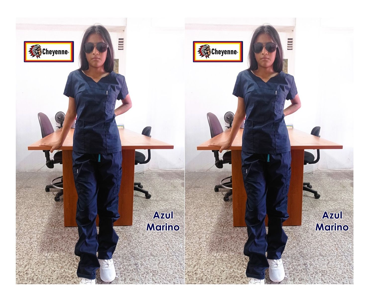 UNIFORME MÉDICO STRETCH AZUL MARINO
