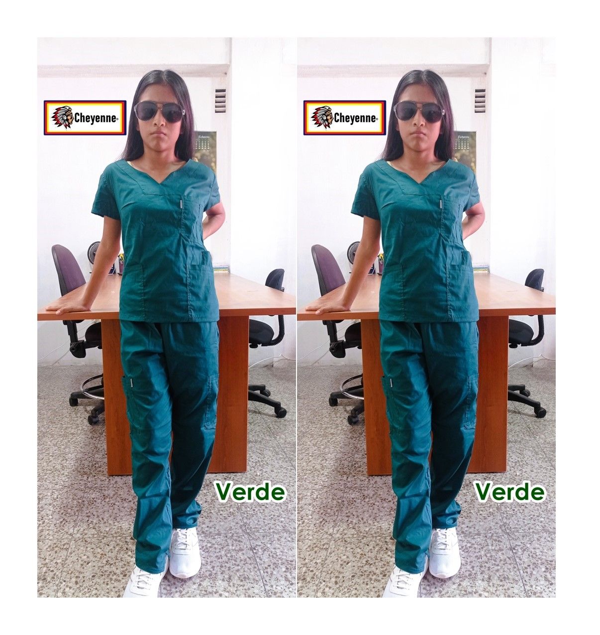UNIFORME MÉDICO STRETCH VERDE