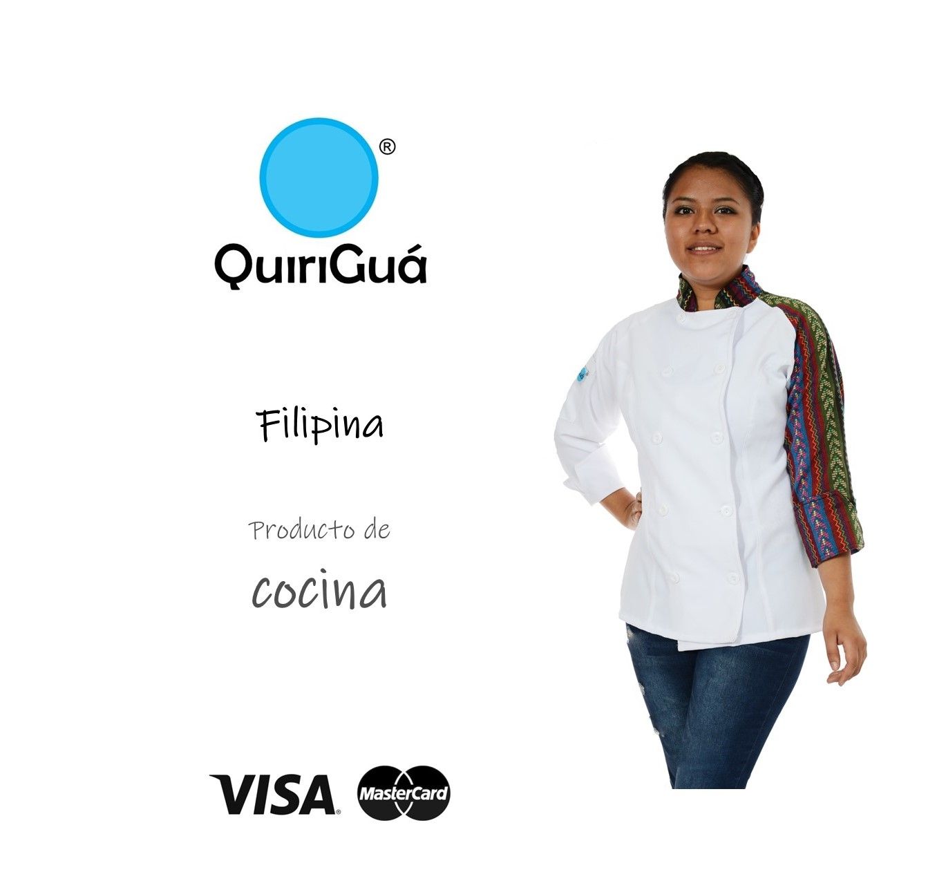 FILIPINA DE COCINA CON COMBINACIÓN DE DETALLES TIPICOS