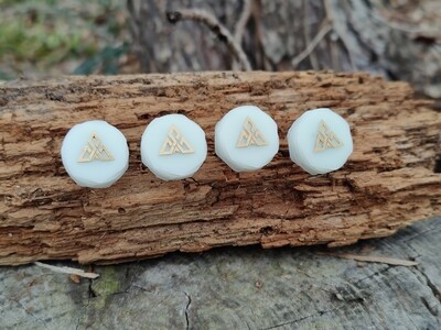PinHead Target Pins (Set of 4)- Mountain Peak White