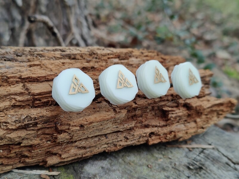 PinHead Target Pins (Set of 4)- Mountain Peak White
