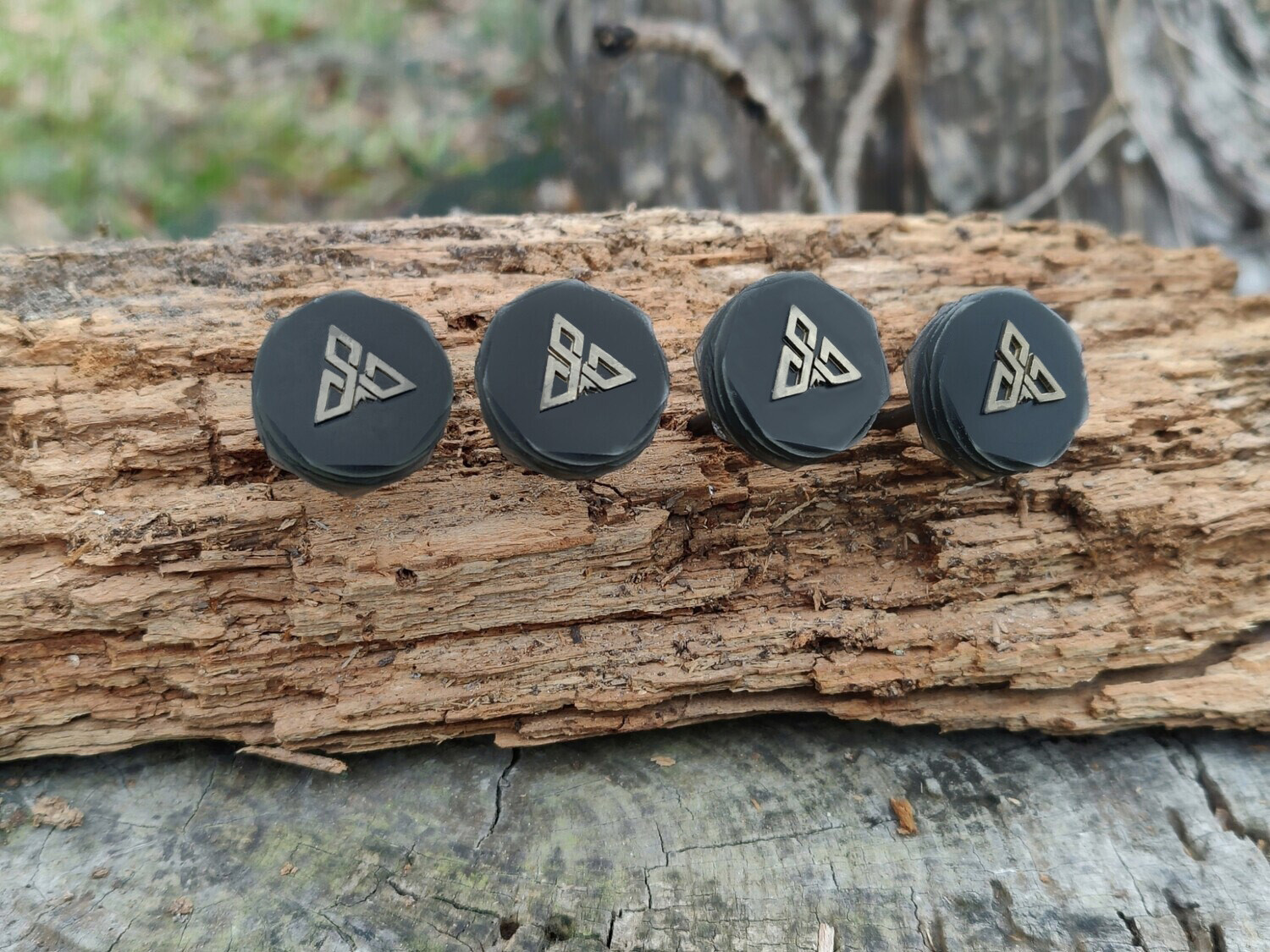 PinHead Target Pins (Set of 4)- Carbon Black