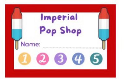 Imperial Pop shop card *CARES ONLY*