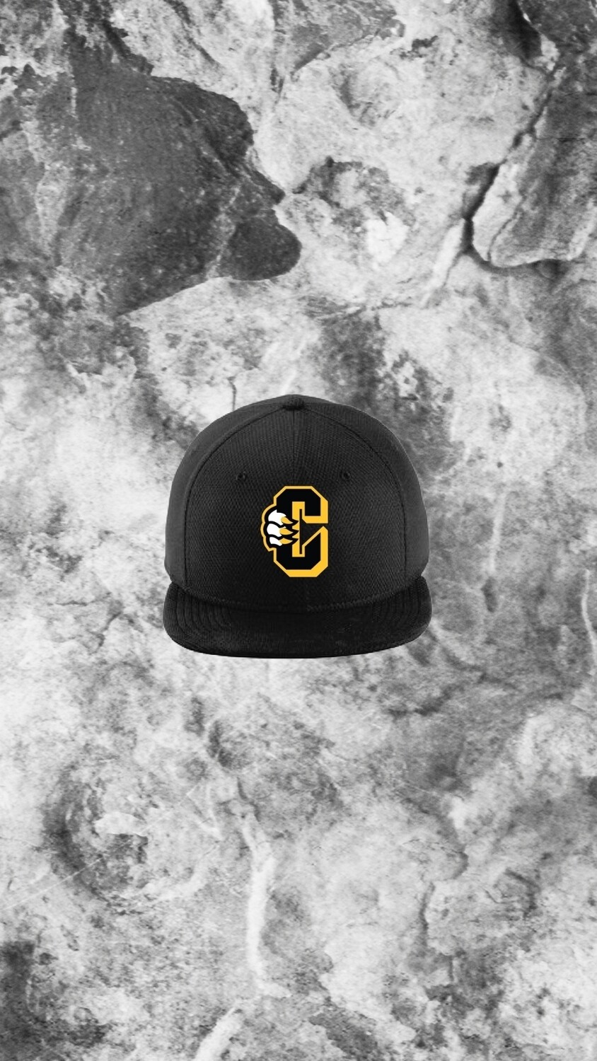 Youth New Era Diamond C Logo Black Snapback Hat
