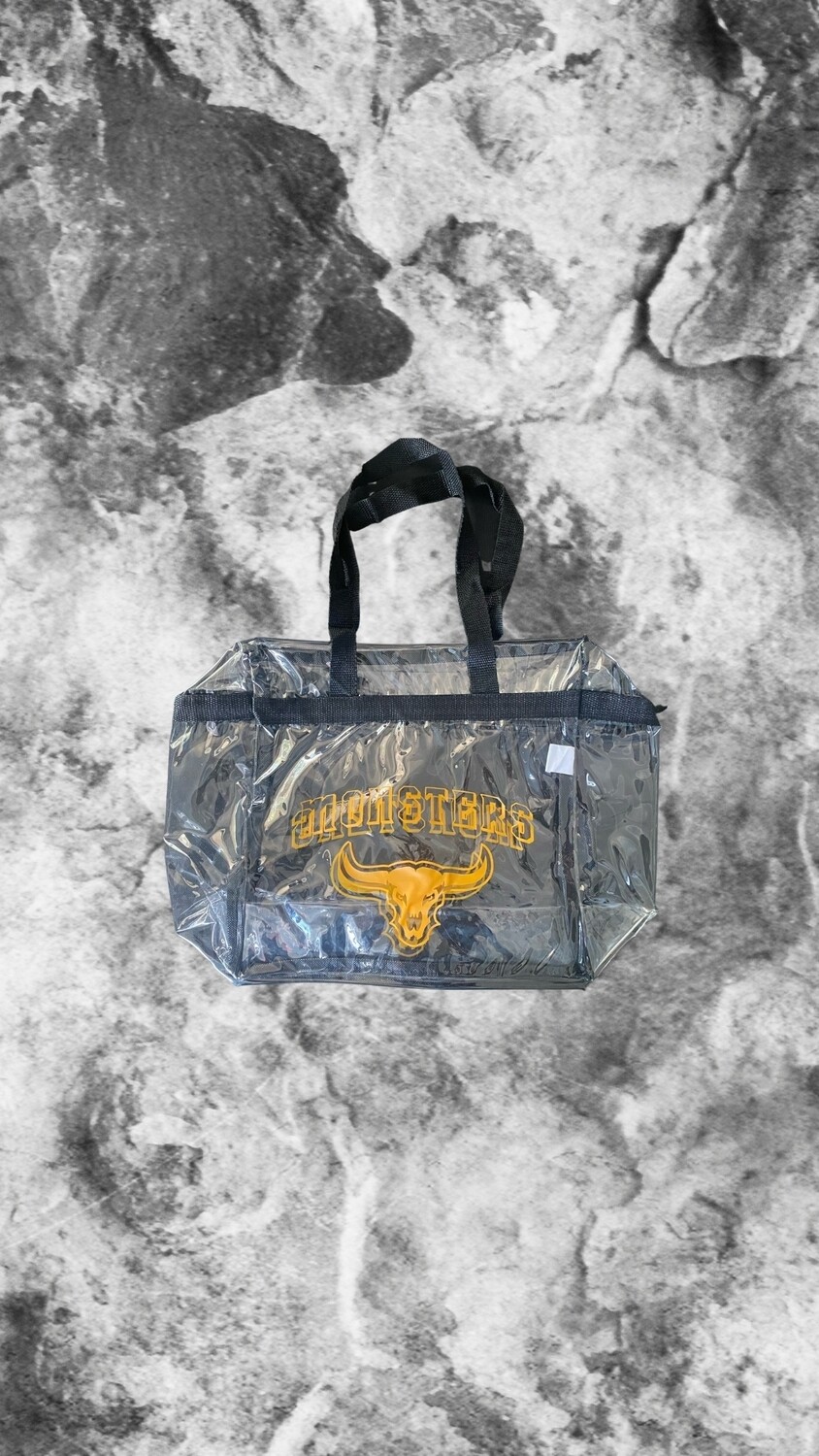 Monsters Clear Tote with Zipper