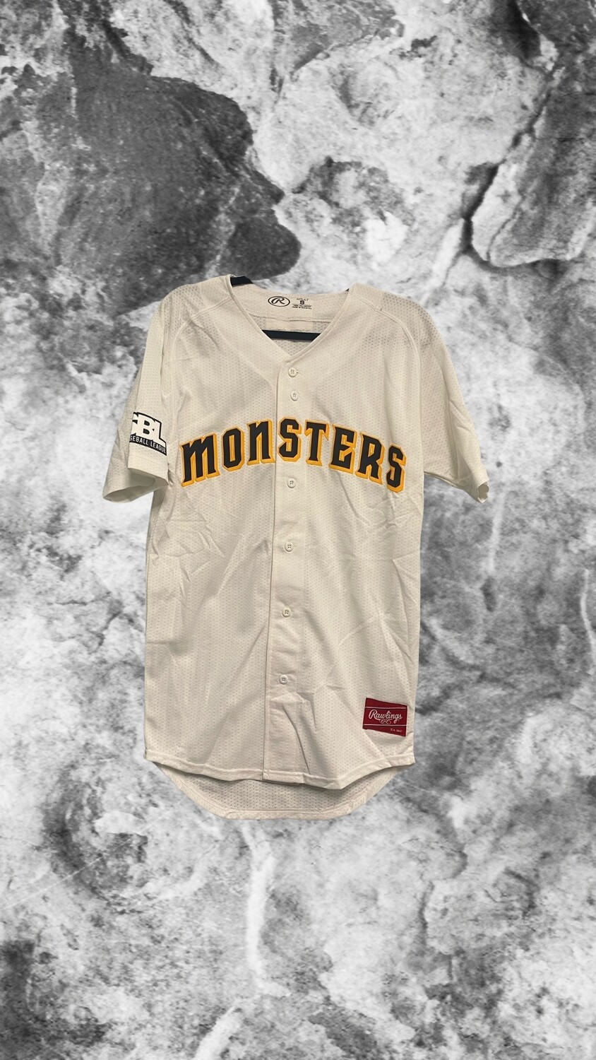 Monsters White Jersey Blank