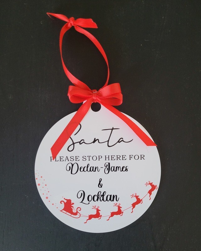 Santa Please Stop Here Sign