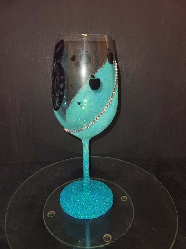 Teach, Love, Inspire Glitter Glasses
