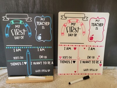 First Day &amp; Last Day Boards
