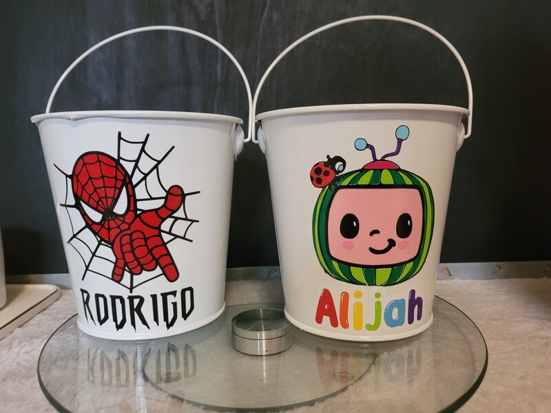 Personalised Easter Metal Buckets