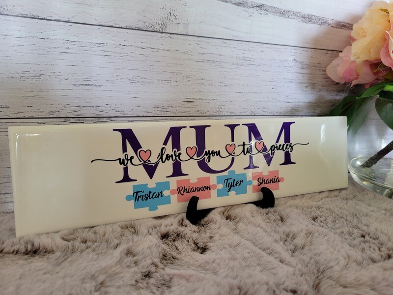 Personalised Mother's Day Ceramic Tiles