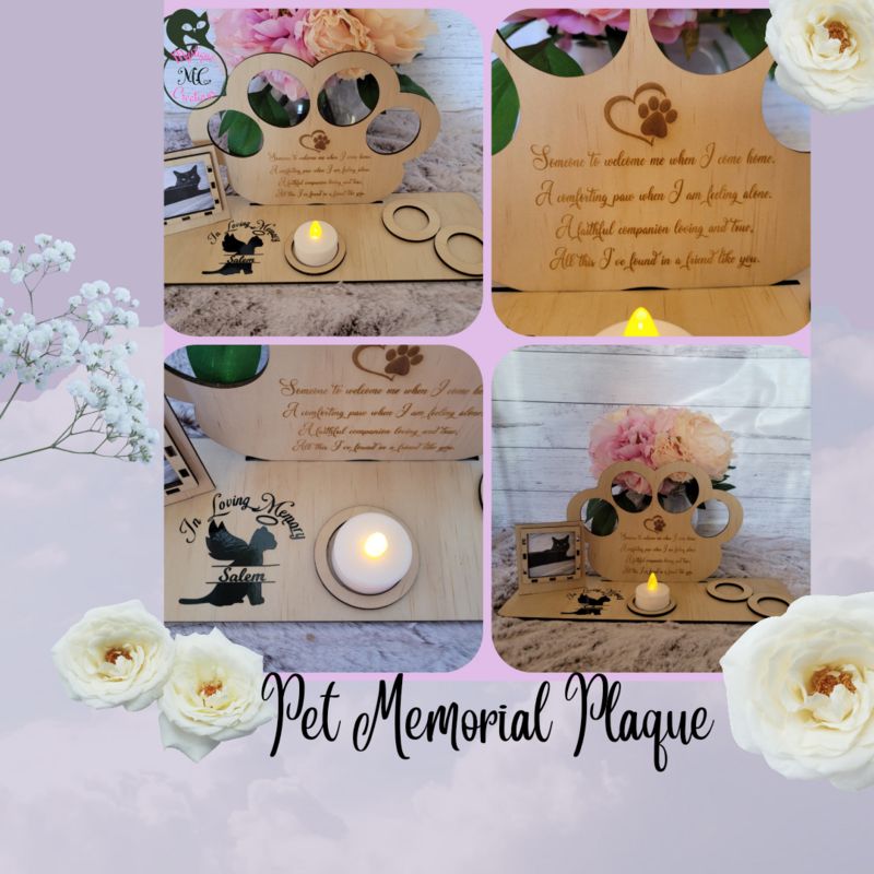 Pet Memorial Plaque