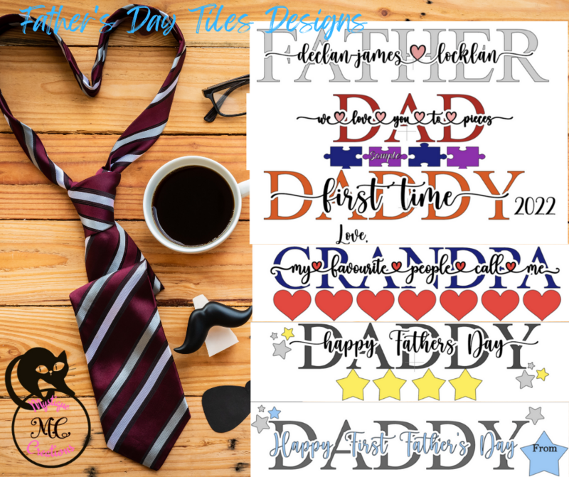 Personalised Father's Day Ceramic Tiles