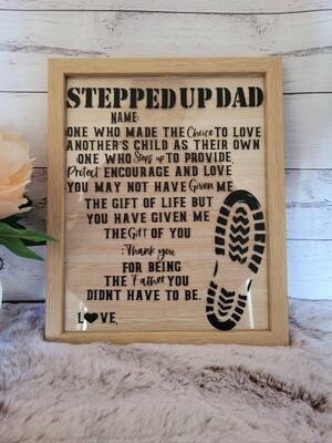 Stepped Up Dad Frame