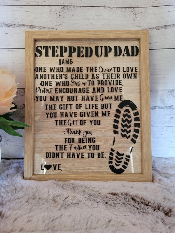 Stepped Up Dad Frame