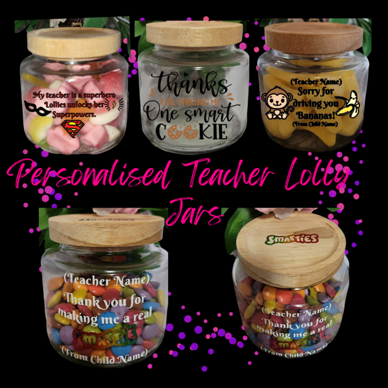 Personalised Teacher Lolly Jars