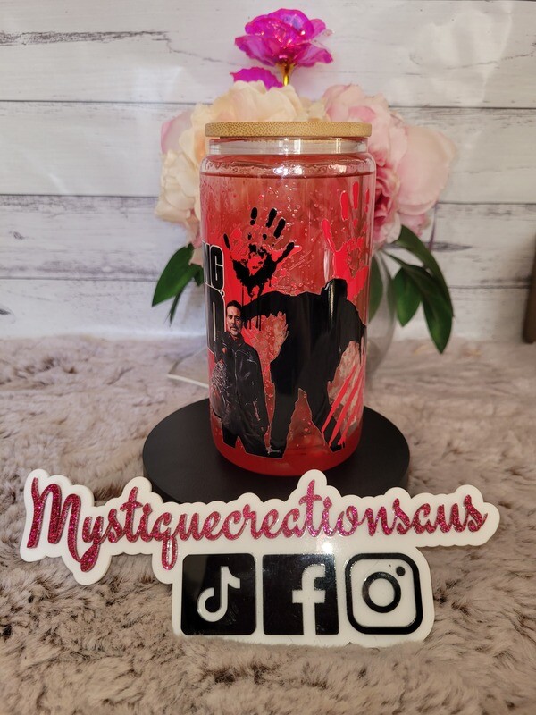 Drip Lava Snowglobe Tumbler