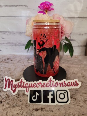 Drip Lava Snowglobe Tumbler