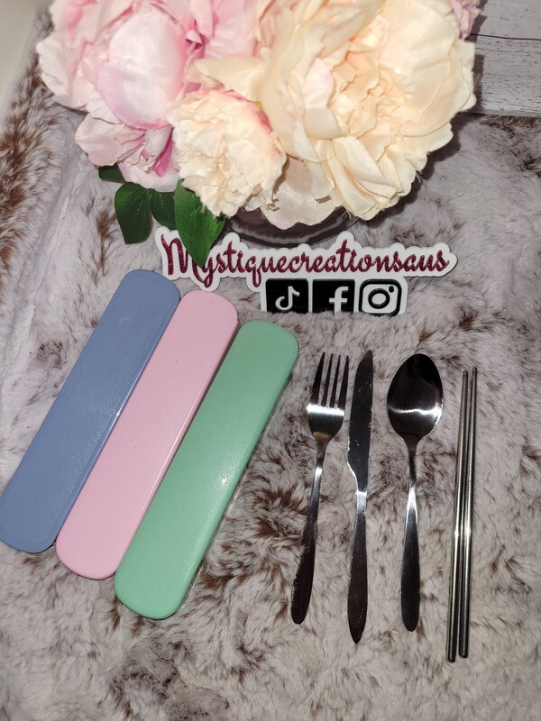 Personalised Travel Cutlery Set