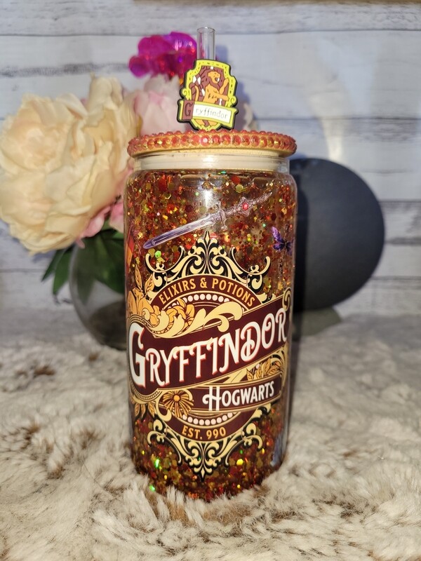 Hogwarts House Glitter Snowglobe Tumblers