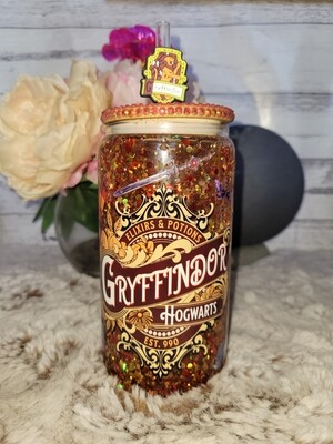 Hogwarts House Glitter Snowglobe Tumblers