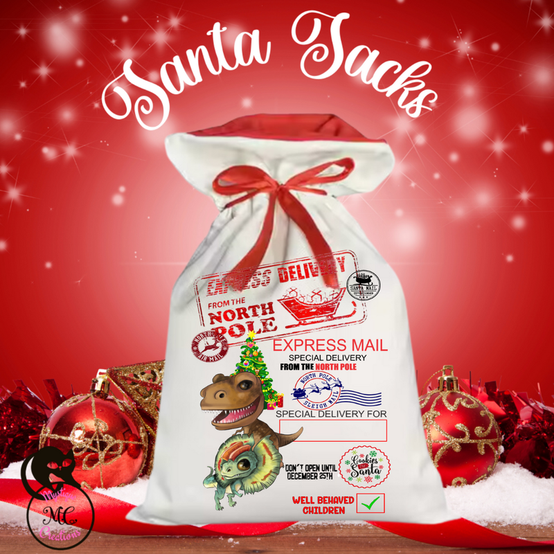 Christmas Santa Sacks -7 Fun Designs to Choose From!