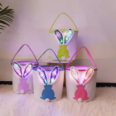 LED Bunny Ears Easter Baskets