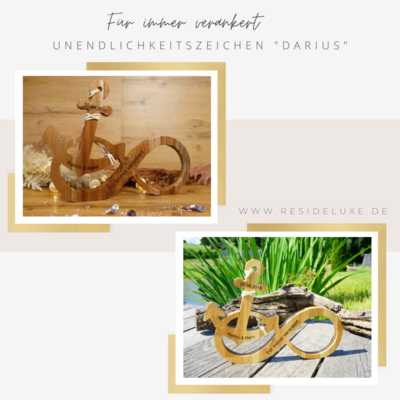 Unendlichkeitszeichen &quot;DARIUS&quot;
