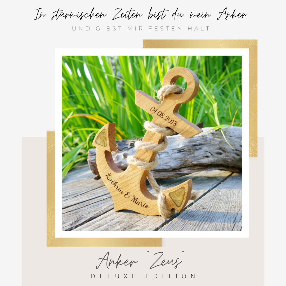 Anker &quot;ZEUS&quot; (Deluxe Edition/Eiche/gold)