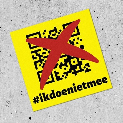 #ikdoenietmee 100 stickers
