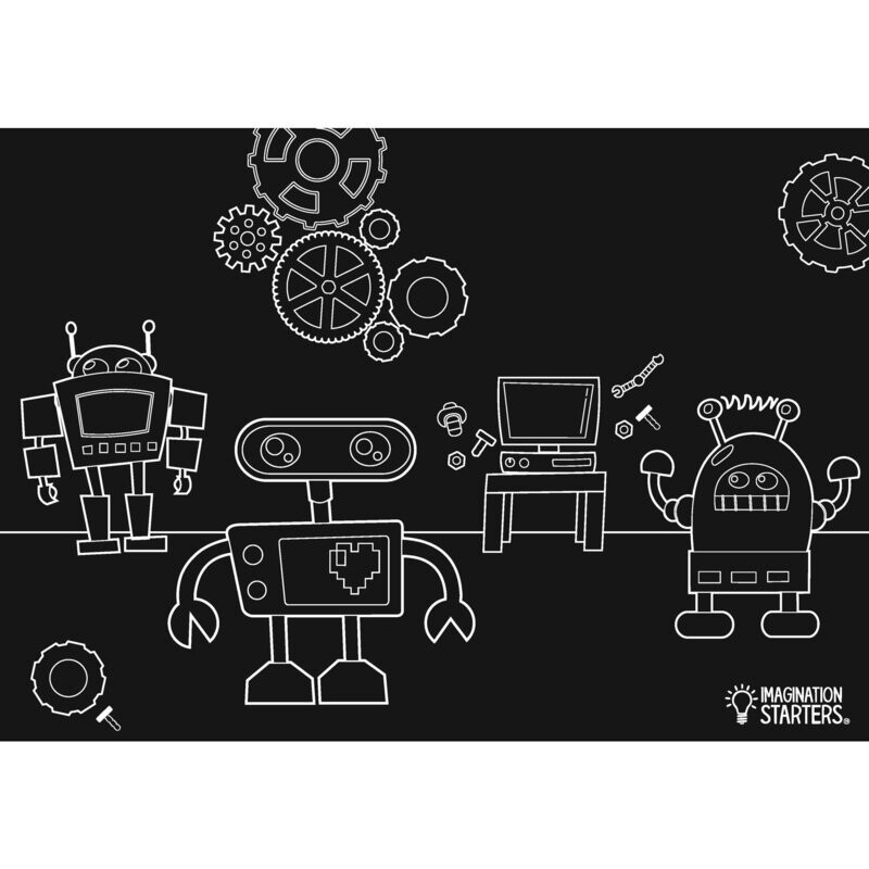 Lavagna - Tovaglietta motivo Robot