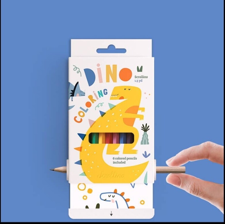 Scrollino DINO coloring