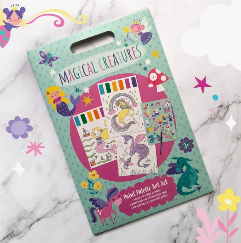 Set artistico con palette di colori - Magical Creatures