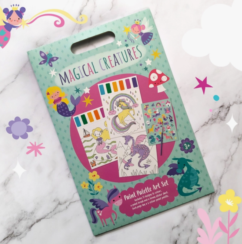 Set artistico con palette di colori - Magical Creatures