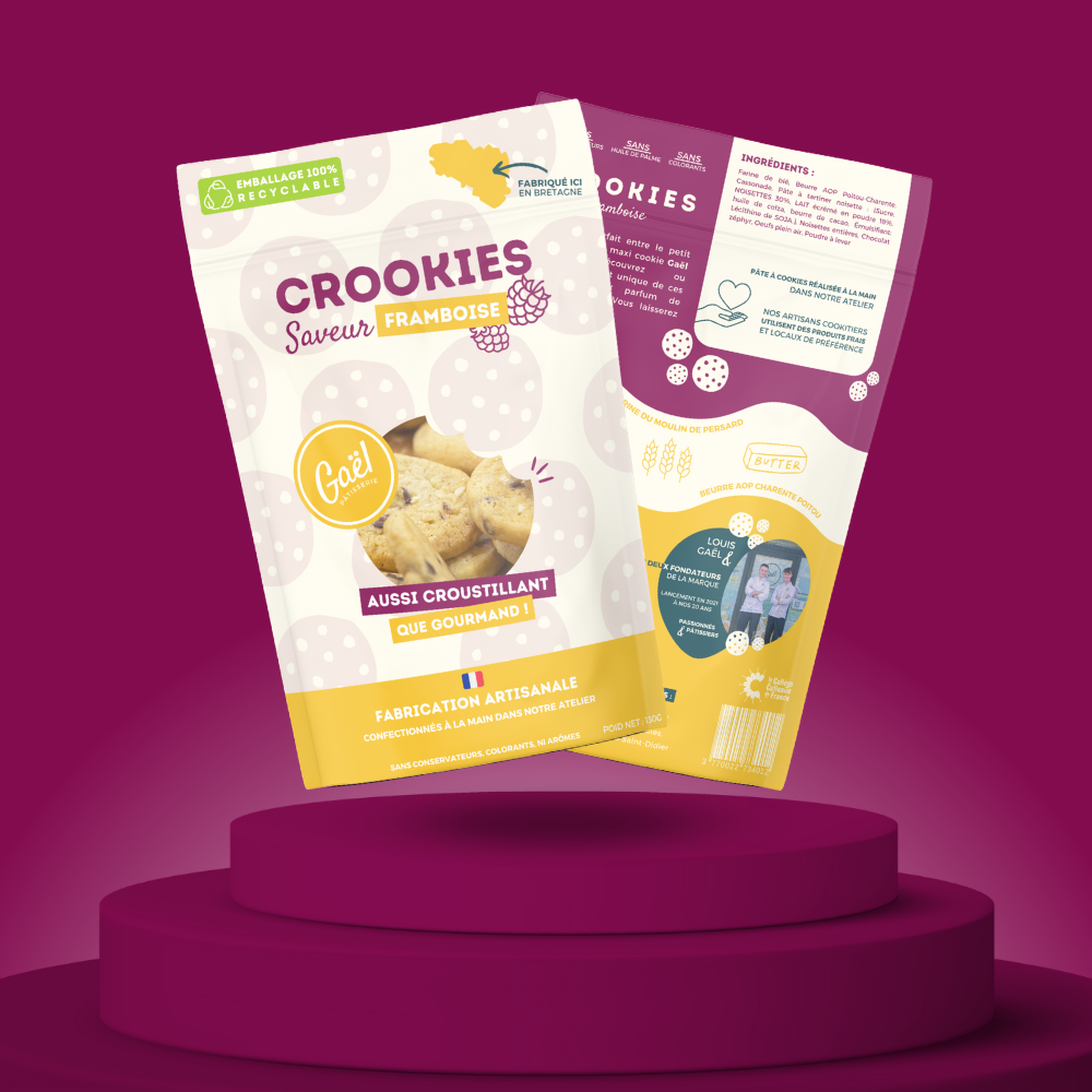 Minis cookies - Framboise "LES CROOKIES"